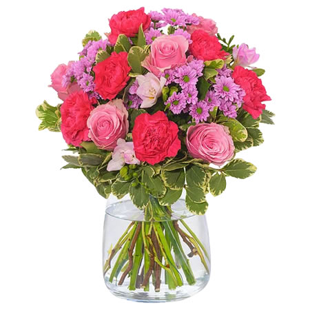 Bouquet Flores Regozijo Rosa